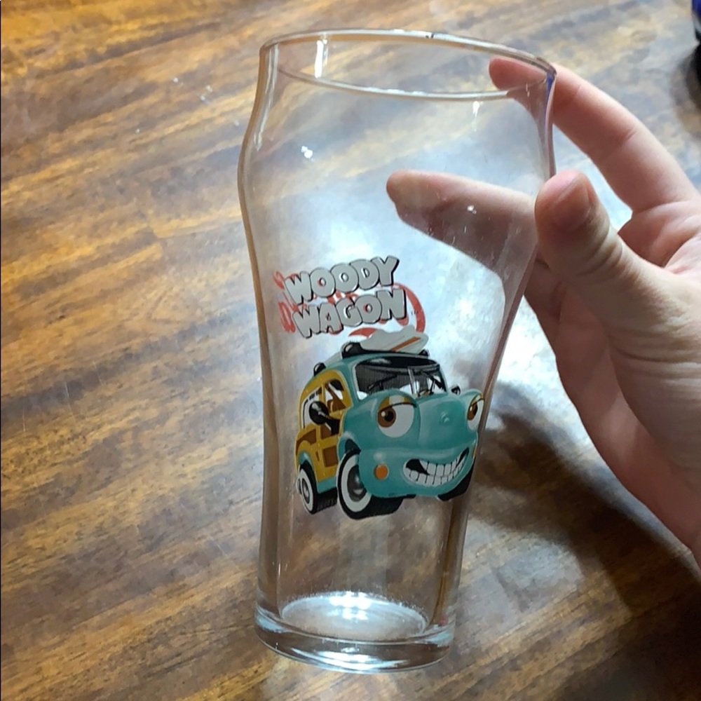 Rare Coca Cola Woody Wagon Collectible Coke Glass